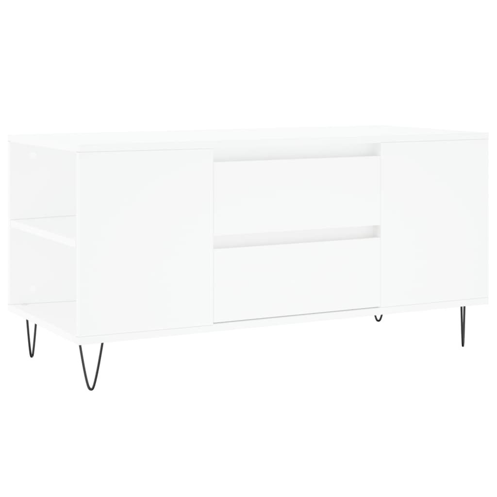 vidaXL Konferenční stolek bílý 102 x 44,5 x 50 cm kompozitní dřevo