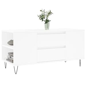Konferenční stolek bílý 102 x 44,5 x 50 cm kompozitní dřevo - obrázek 3