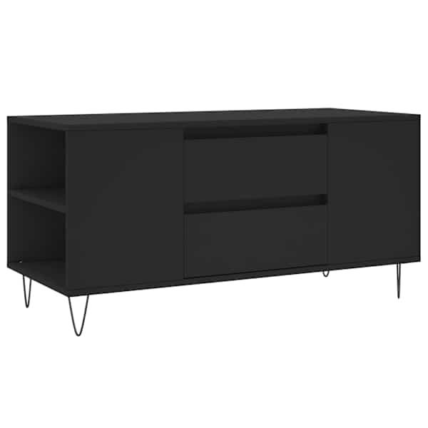 vidaXL kohvilaud, must, 102 x 44,5 x 50 cm, tehispuit