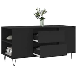 Konferenční stolek černý 102 x 44,5 x 50 cm kompozitní dřevo - obrázek 4