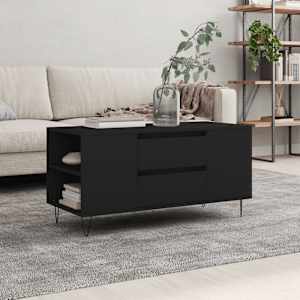 Konferenční stolek černý 102 x 44,5 x 50 cm kompozitní dřevo - obrázek 1