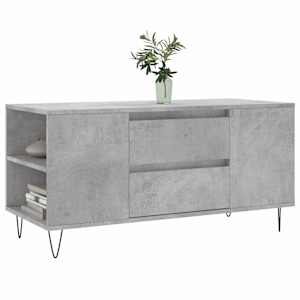 Konferenční stolek betonově šedý 102x44,5x50cm kompozitní dřevo - obrázek 3
