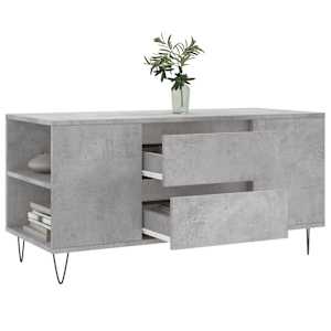 Konferenční stolek betonově šedý 102x44,5x50cm kompozitní dřevo - obrázek 4