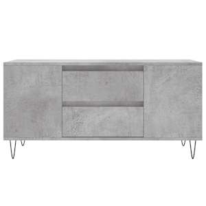Konferenční stolek betonově šedý 102x44,5x50cm kompozitní dřevo - obrázek 5