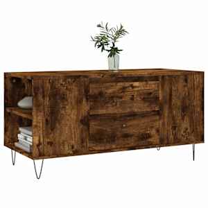 Konferenční stolek kouřový dub 102x44,5x50 cm kompozitní dřevo - obrázek 3