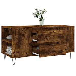 Konferenční stolek kouřový dub 102x44,5x50 cm kompozitní dřevo - obrázek 4