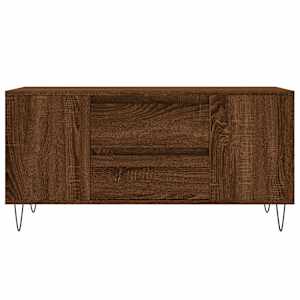 Konferenční stolek hnědý dub 102x44,5x50 cm kompozitní dřevo - obrázek 5