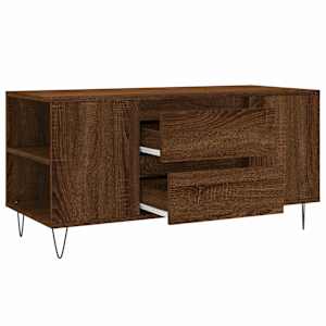 Konferenční stolek hnědý dub 102x44,5x50 cm kompozitní dřevo - obrázek 6