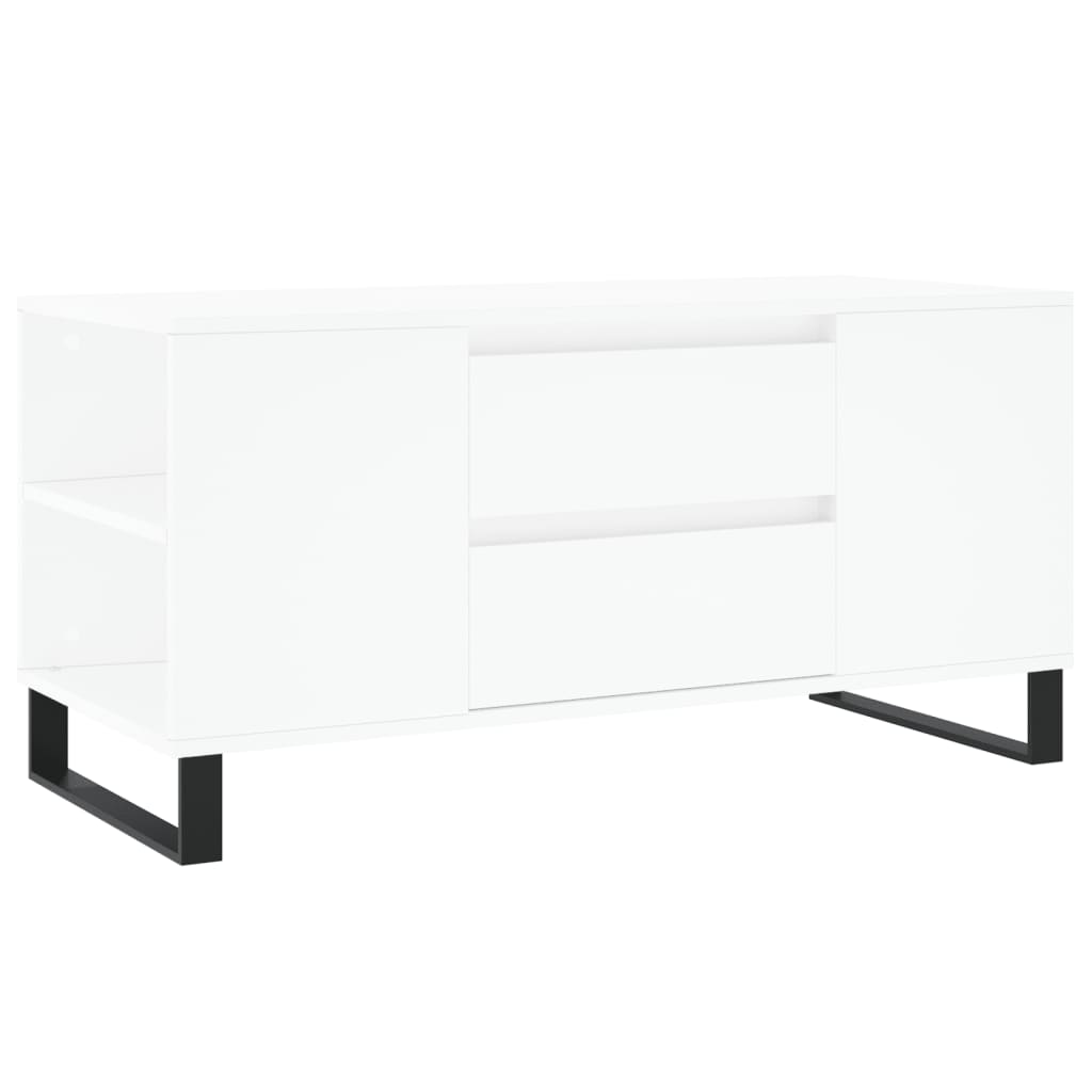 vidaXL Konferenční stolek bílý 102 x 44,5 x 50 cm kompozitní dřevo