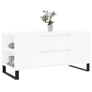 Konferenční stolek bílý 102 x 44,5 x 50 cm kompozitní dřevo - obrázek 3