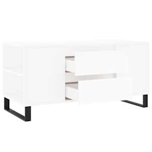 Konferenční stolek bílý 102 x 44,5 x 50 cm kompozitní dřevo - obrázek 6