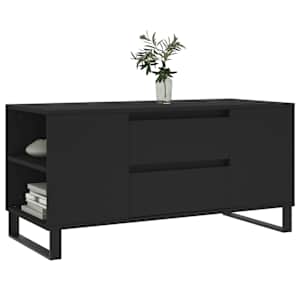 vidaXL Coffee Table Black 102x44.5x50 cm Engineered Wood