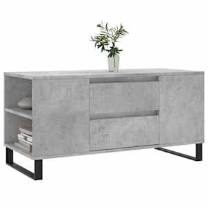 Konferenční stolek betonově šedý 102x44,5x50cm kompozitní dřevo - obrázek 3