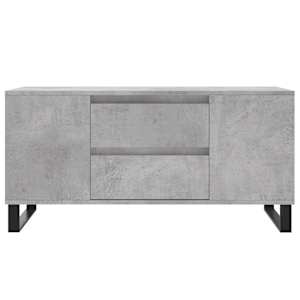 Konferenční stolek betonově šedý 102x44,5x50cm kompozitní dřevo - obrázek 5