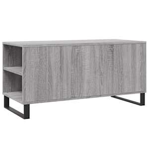 Konferenční stolek šedý sonoma 102x44,5x50 cm kompozitní dřevo - obrázek 8