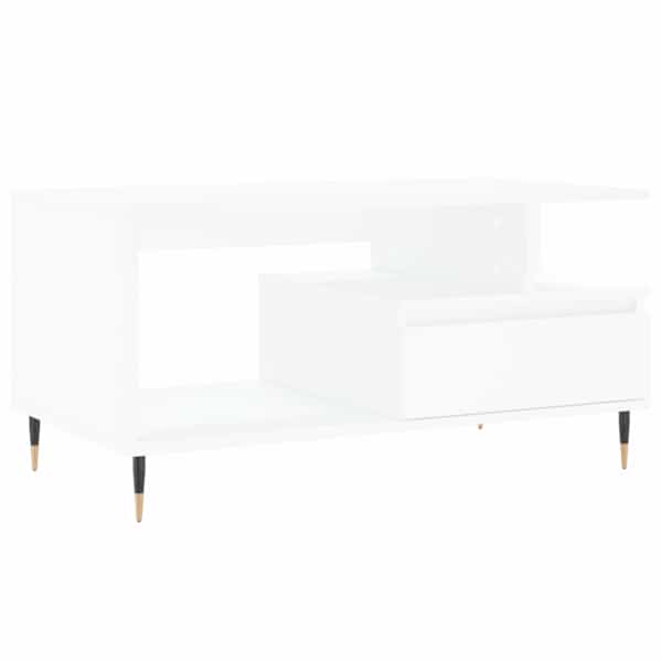 vidaXL kohvilaud, valge, 90 x 49 x 45 cm, tehispuit