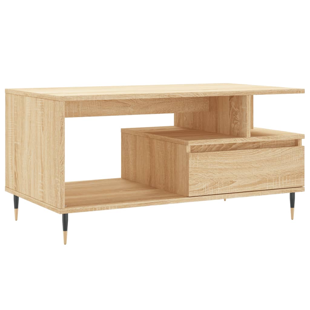 vidaXL Konferenční stolek dub sonoma 90x49x45 cm kompozitní dřevo