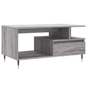 Konferenční stolek šedý sonoma 90 x 49 x 45 cm kompozitní dřevo - obrázek 2