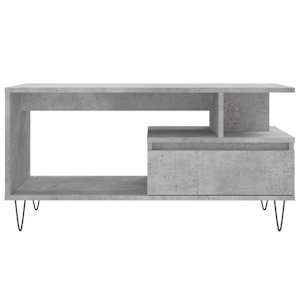 Konferenční stolek betonově šedý 90x49x45 cm kompozitní dřevo - obrázek 5