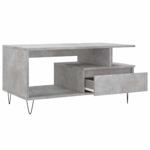 Konferenční stolek betonově šedý 90x49x45 cm kompozitní dřevo - obrázek 6