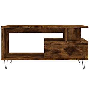 Konferenční stolek kouřový dub 90x49x45 cm kompozitní dřevo - obrázek 5