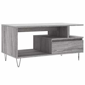vidaXL kohvilaud, hall Sonoma tamm, 90x49x45 cm, tehispuit