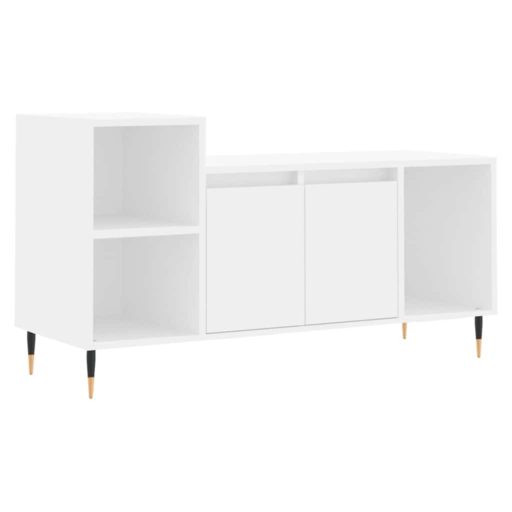VidaXL Tv-meubel 100x35x55 Cm Bewerkt Hout Wit