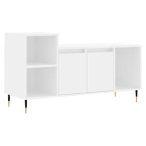 TV skříňka bílá 100x35x55 cm kompozitní dřevo - obrázek 2