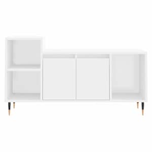 TV skříňka bílá 100x35x55 cm kompozitní dřevo - obrázek 5