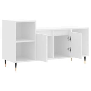 TV skříňka bílá 100x35x55 cm kompozitní dřevo - obrázek 6