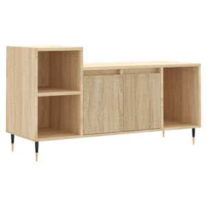 TV skříňka dub sonoma 100x35x55 cm kompozitní dřevo - obrázek 2