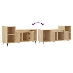 TV skříňka dub sonoma 100x35x55 cm kompozitní dřevo - obrázek 9