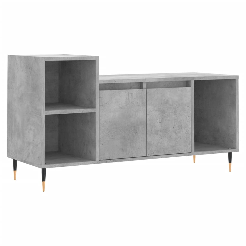 E-shop vidaXL TV skrinka betónová sivá 100x35x55 cm spracované drevo