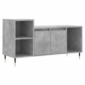 TV skříňka betonově šedá 100x35x55 cm kompozitní dřevo - obrázek 2