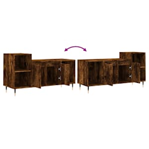 TV skříňka kouřový dub 100x35x55 cm kompozitní dřevo - obrázek 9