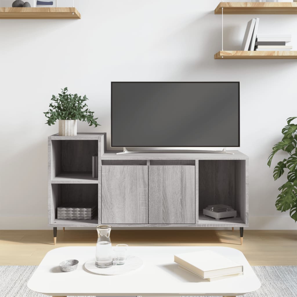 TV-Schrank Grau Sonoma 100x35x55 cm Holzwerkstoff kaufen