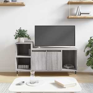 TV skříňka šedá sonoma 100x35x55 cm kompozitní dřevo - obrázek 1