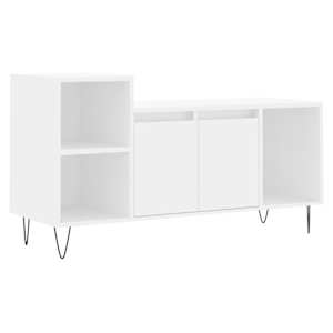 vidaXL telerikapp, valge, 100 x 35 x 55 cm, tehispuit