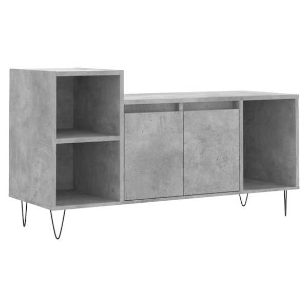 vidaXL telerikapp, betoonhall, 100 x 35 x 55 cm, tehispuit