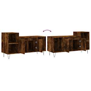 TV skříňka kouřový dub 100x35x55 cm kompozitní dřevo - obrázek 9