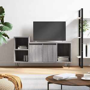 TV skříňka šedá sonoma 100x35x55 cm kompozitní dřevo - obrázek 1