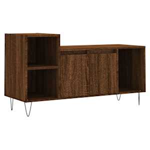 TV skříňka hnědý dub 100x35x55 cm kompozitní dřevo - obrázek 2
