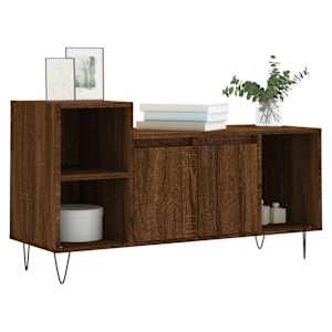 TV skříňka hnědý dub 100x35x55 cm kompozitní dřevo - obrázek 3