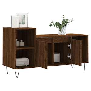TV skříňka hnědý dub 100x35x55 cm kompozitní dřevo - obrázek 4