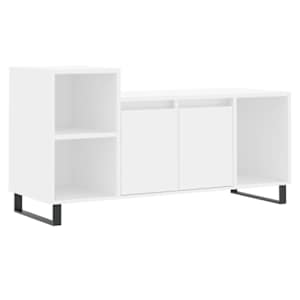 vidaXL telerikapp, valge, 100 x 35 x 55 cm, tehispuit