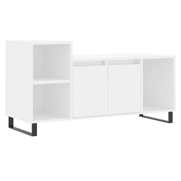 vidaXL telerikapp, valge, 100 x 35 x 55 cm, tehispuit
