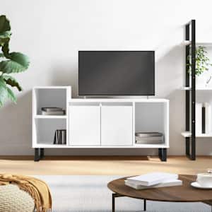 TV skříňka bílá 100x35x55 cm kompozitní dřevo - obrázek 1