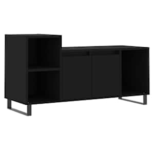 TV skříňka černá 100x35x55 cm kompozitní dřevo - obrázek 2