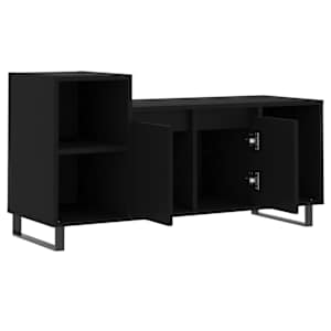 TV skříňka černá 100x35x55 cm kompozitní dřevo - obrázek 6