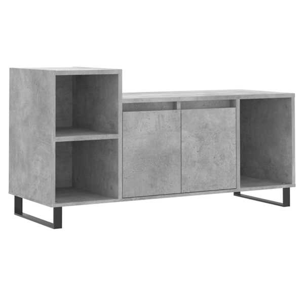 vidaXL telerikapp, betoonhall, 100 x 35 x 55 cm, tehispuit